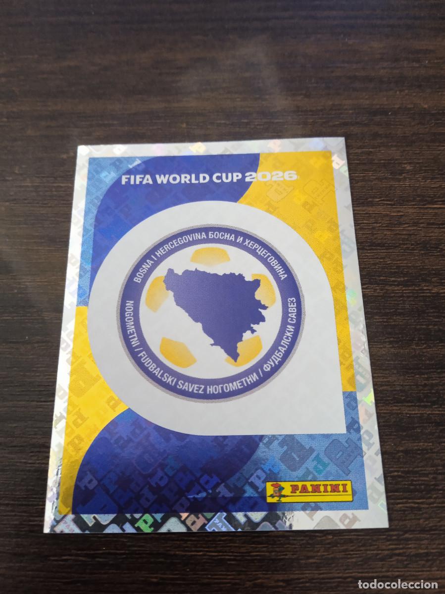 Cromos de F&uacute;tbol: Cromo Mundial Futbol 2026 Panini canada usa Mexico Bosnia Escudo BIH 1