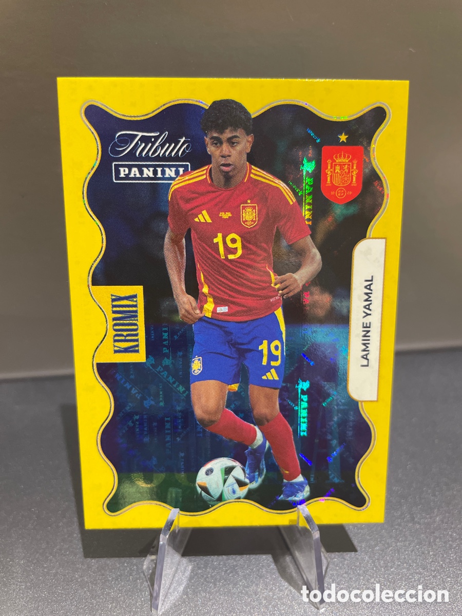 Cromos de F&uacute;tbol: Lamine Yamal KO79 Kromix Supra Gold Panini Tribute Seleccion Espa&ntilde;ola 2010-2026 Vamos Campeones