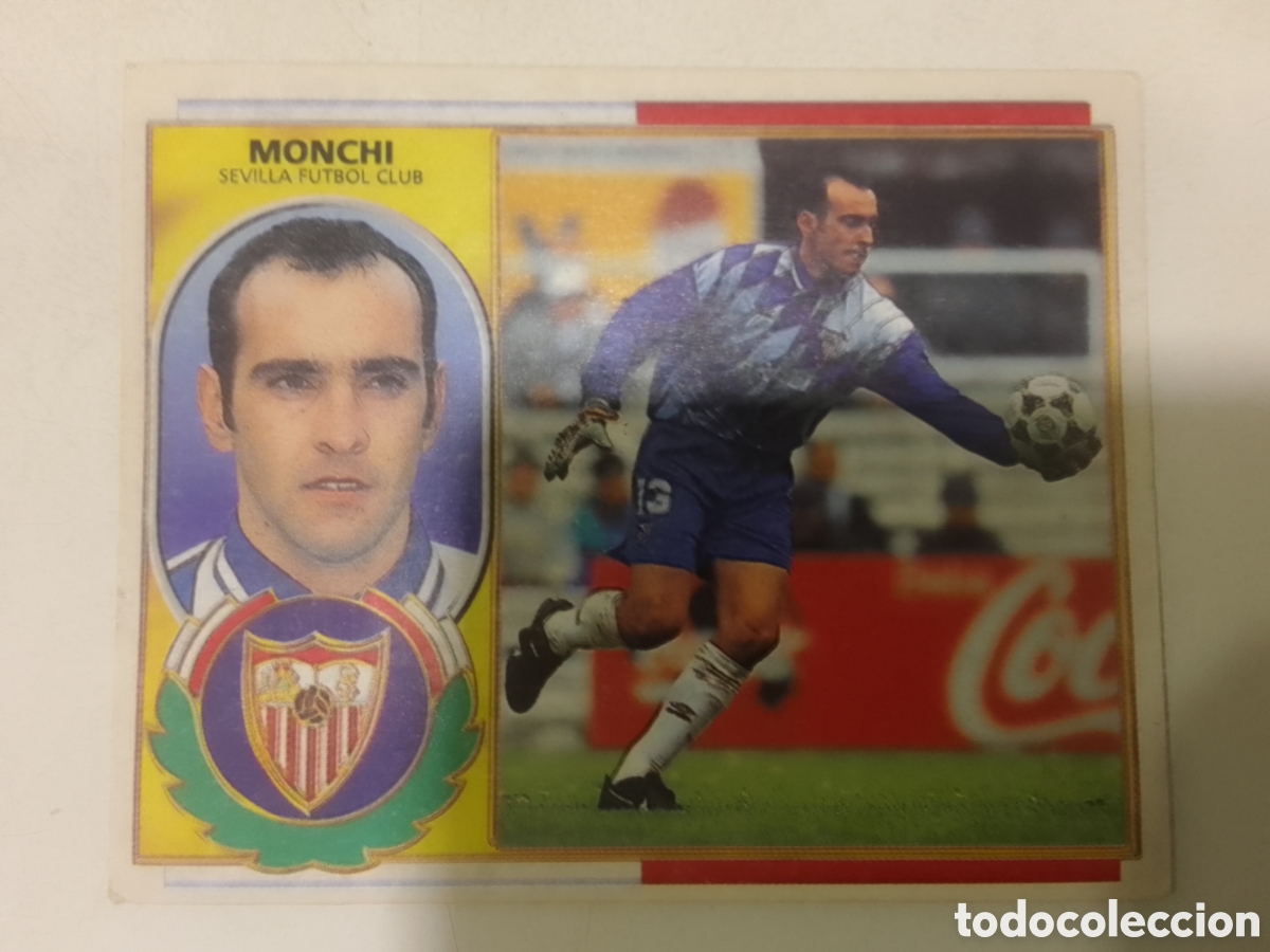 Cromos de F&uacute;tbol: Colecciones Este 96-97 Monchi &bull; Sevilla.