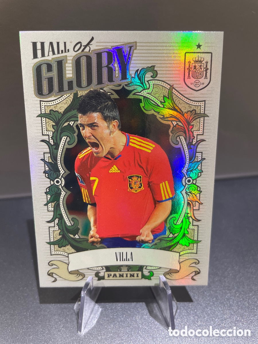 Cromos de F&uacute;tbol: Villa HG20 Letal Hall Of Glory Panini Tribute Seleccion Espa&ntilde;ola 2010-2026 Vamos Campeones