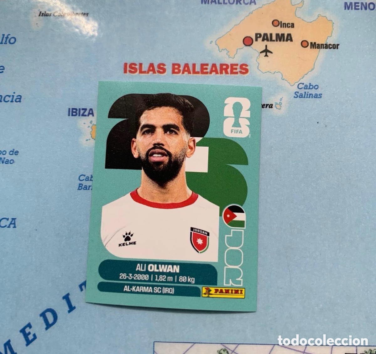 Cromos de F&uacute;tbol: Jordania n&uacute;mero 18 cromo panini Mundial Fifa World Cup 2026