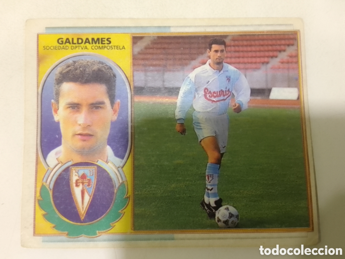 Cromos de F&uacute;tbol: Colecciones Este 96-97 Galdames &bull; Compostela. FICHAJES N&deg; 4.