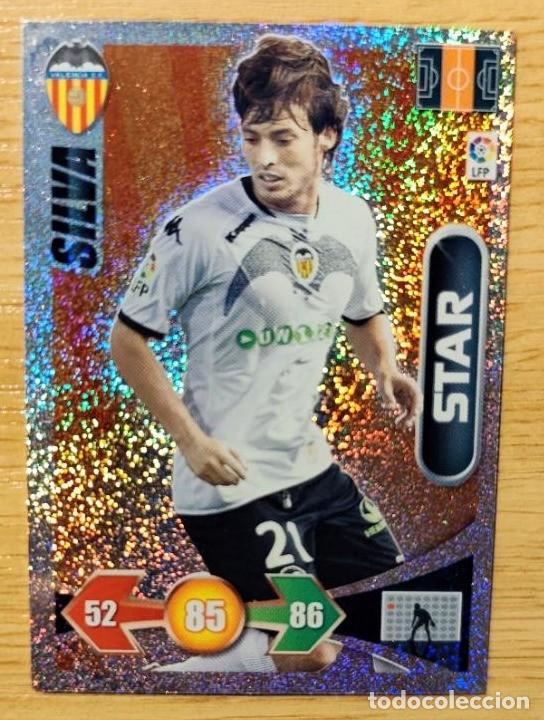 Cromos de F&uacute;tbol: CARD FOOTBALL SILVA STAR VALENCIA ADRENALYN 2009 2010 / 09 10 PANINI BRILLANTINA
