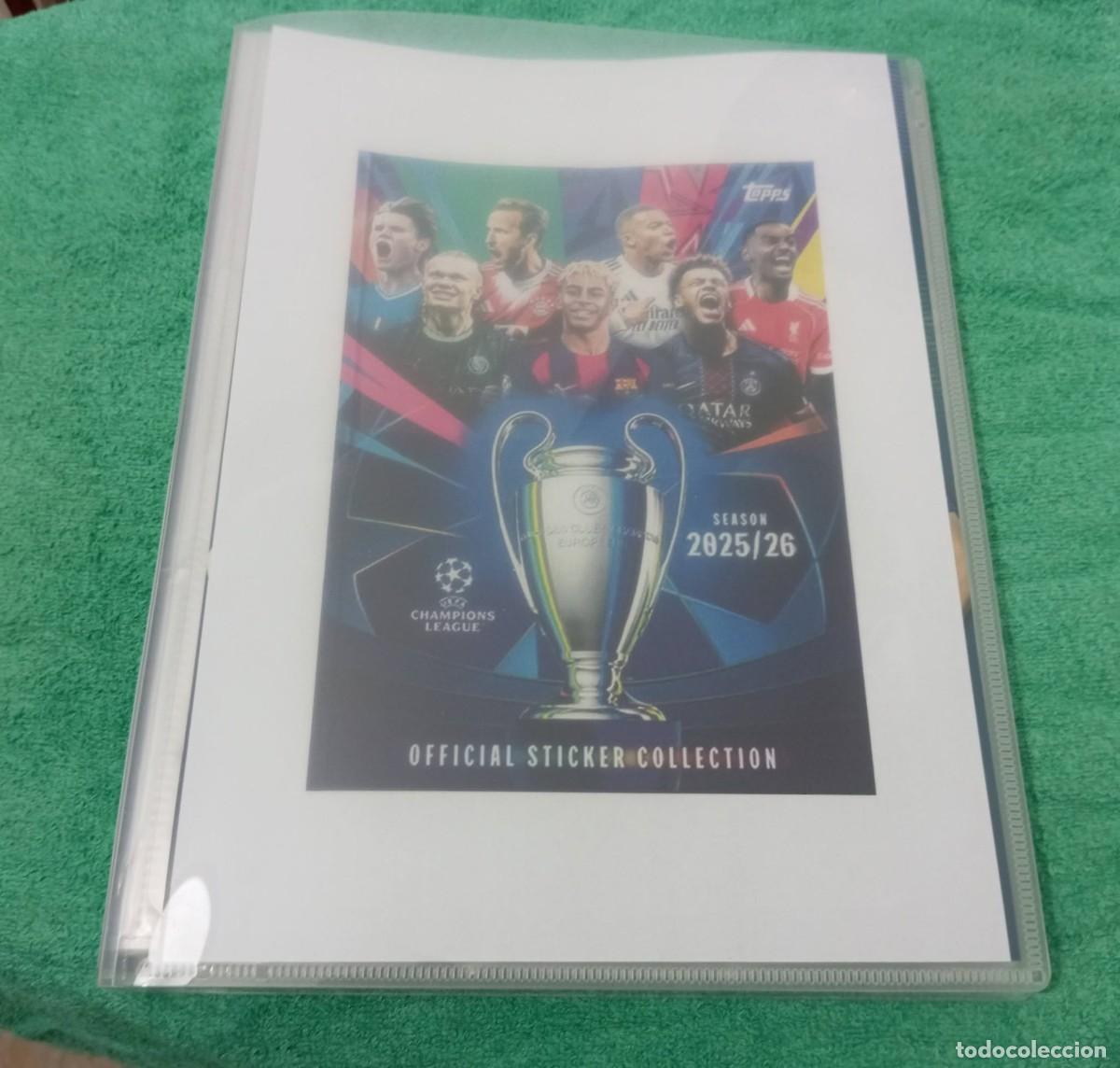 Cromos de F&uacute;tbol: -TOPPS CHAMPIONS LEAGUE 25-26 : COLECCION COMPLETA 574 CROMOS + ARCHIVADOR DE PLASTICO