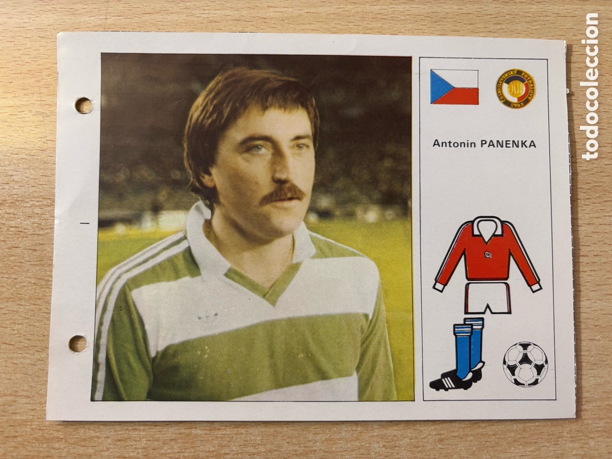 Cromos de F&uacute;tbol: # 44 Antonin Panenka Checoslovaquia Las Estrellas del Mundial 82, mide 18x14 cm.