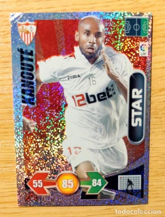 Cromos de F&uacute;tbol: CARD FOOTBALL KANOUTE SEVILLA F.C. STAR ADRENALYN XL LIGA 2009 2010 09 10 PANINI BRILLANTINA