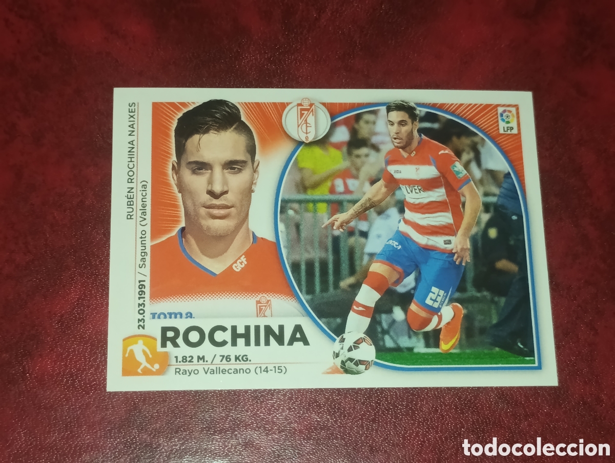 Cromos de F&uacute;tbol: &Uacute;LTIMO FICHAJE 38 ROCHINA GRANADA CROMO LIGA FUTBOL PANINI EDICIONES ESTE 2014-2015 14-15