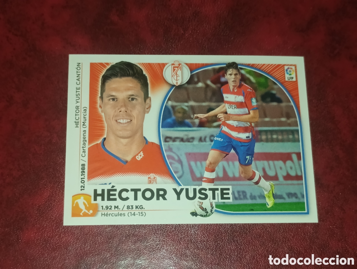 Cromos de F&uacute;tbol: 10 BIS HECTOR YUSTE COLOCA GRANADA STICKER CROMO LIGA FUTBOL PANINI EDICIONES ESTE 2014-2015 14-15