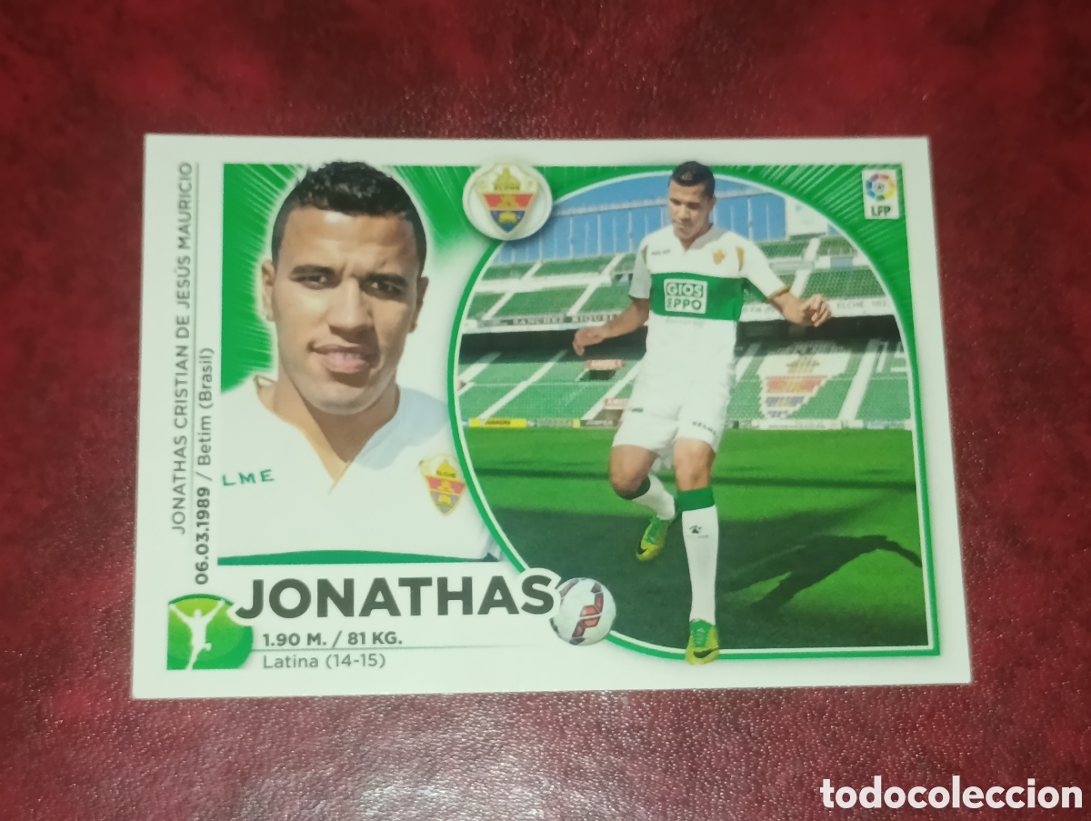 Cromos de F&uacute;tbol: JONATHAS N&ordm; 18 (ELCHE) LIGA ESTE 2014 2015 PANINI CROMO 14 15 STICKER LFP PEGATINA (SIN PEGAR)