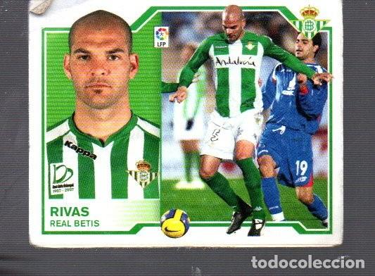 Cromos de F&uacute;tbol: CROMO DE FUTBOL DEL REAL BETIS 2007/08 RIVAS DE PANINI Y ESTE