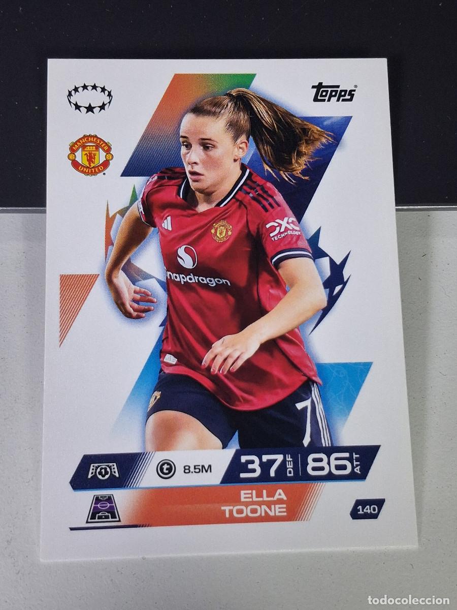 Cromos de F&uacute;tbol: A14 140 ELLA TOONE MANCHESTER UNITED MATCH ATTAX CHAMPIONS LEAGUE 2025-26 EXTRA TOPPS