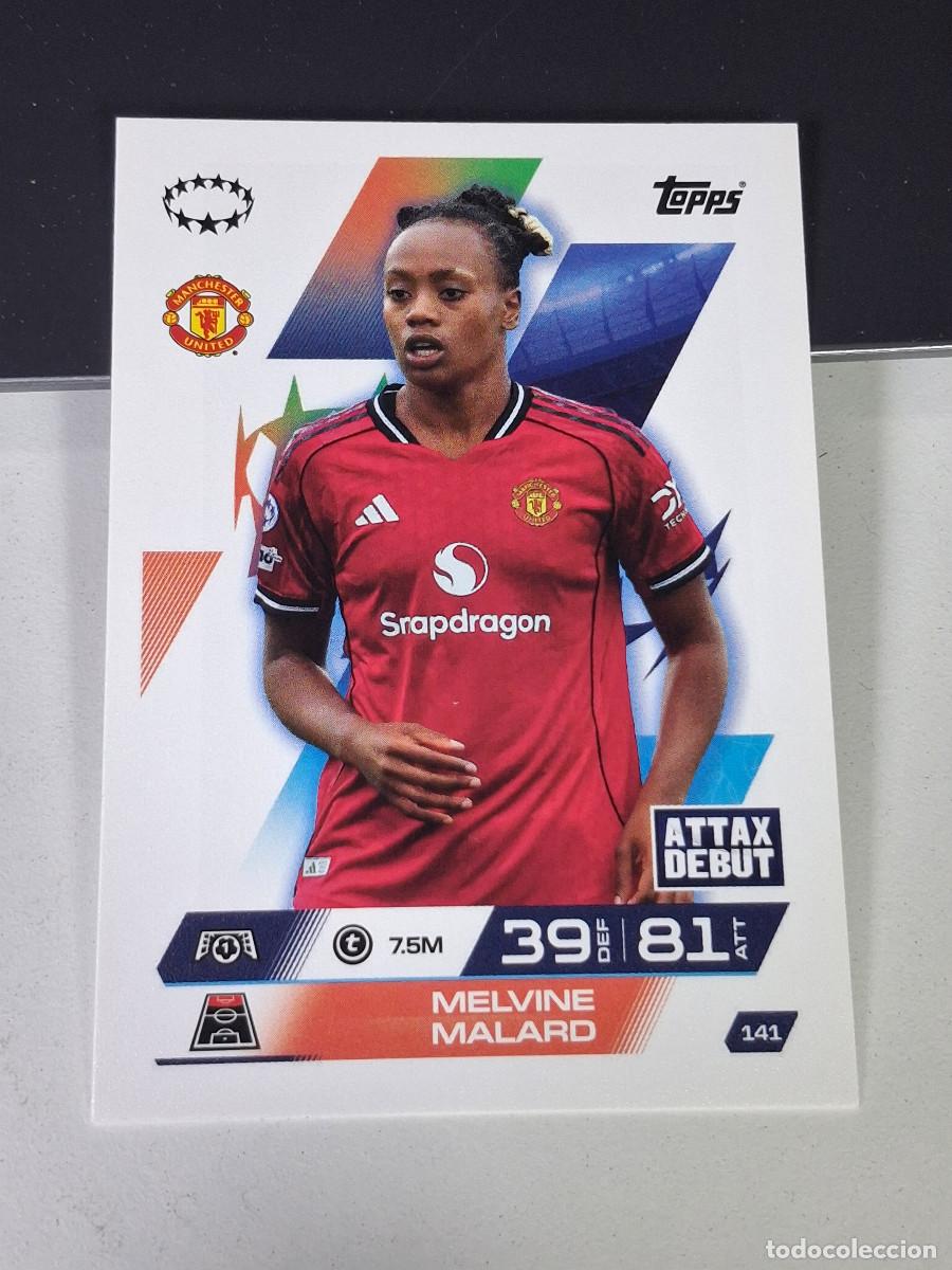 Cromos de F&uacute;tbol: A14 141 MALARD MELVINE MANCHESTER UNITED MATCH ATTAX CHAMPIONS LEAGUE 2025-26 EXTRA TOPPS