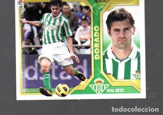 Cromos de F&uacute;tbol: CROMO DE FUTBOL DEL REAL BETIS 2011/12 DORADO DE PANINI Y ESTE