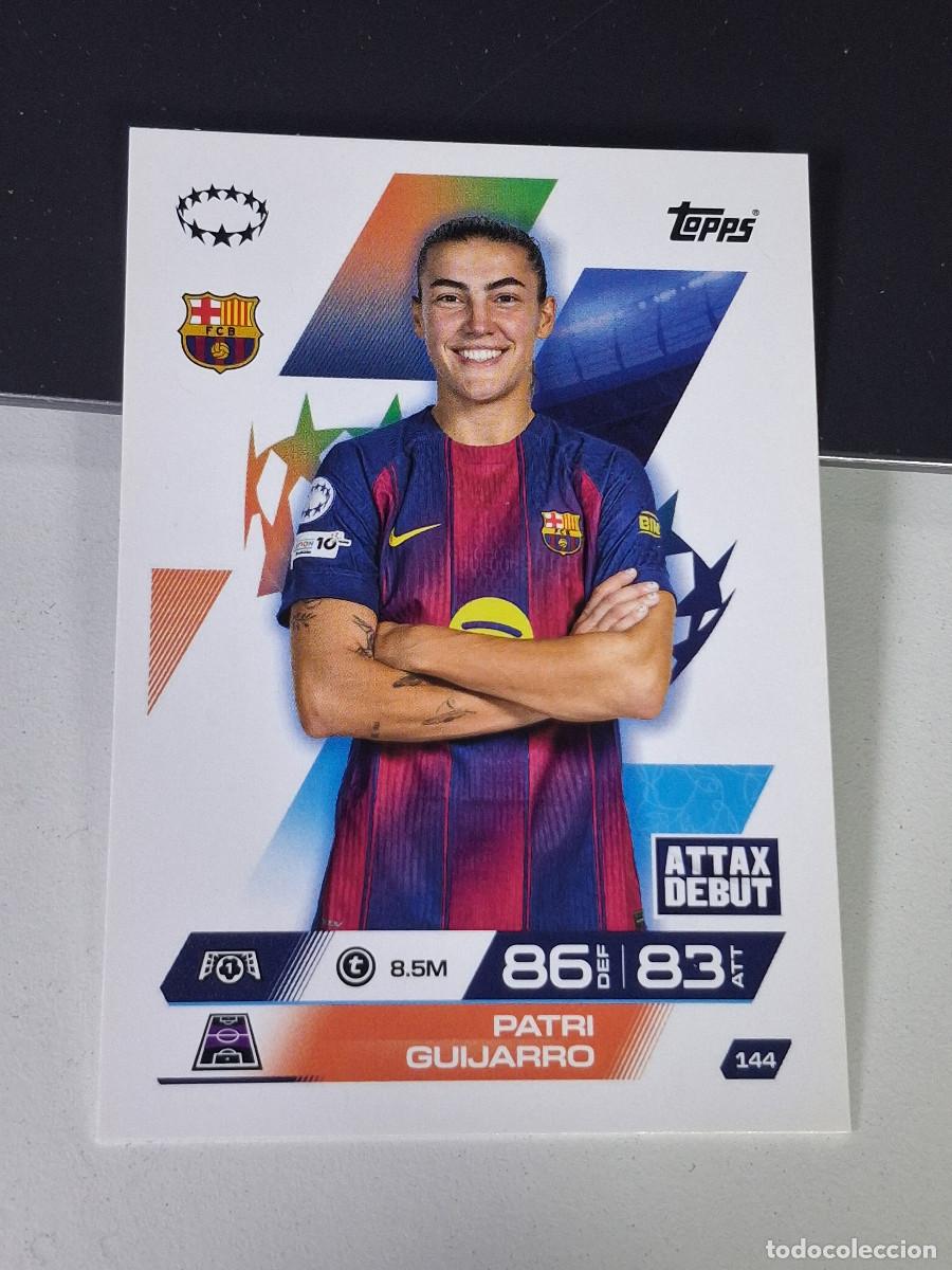 Cromos de F&uacute;tbol: A14 144 PATRI GUIJARRO BARCELONA BAR&Ccedil;A MATCH ATTAX CHAMPIONS LEAGUE 2025-26 EXTRA TOPPS