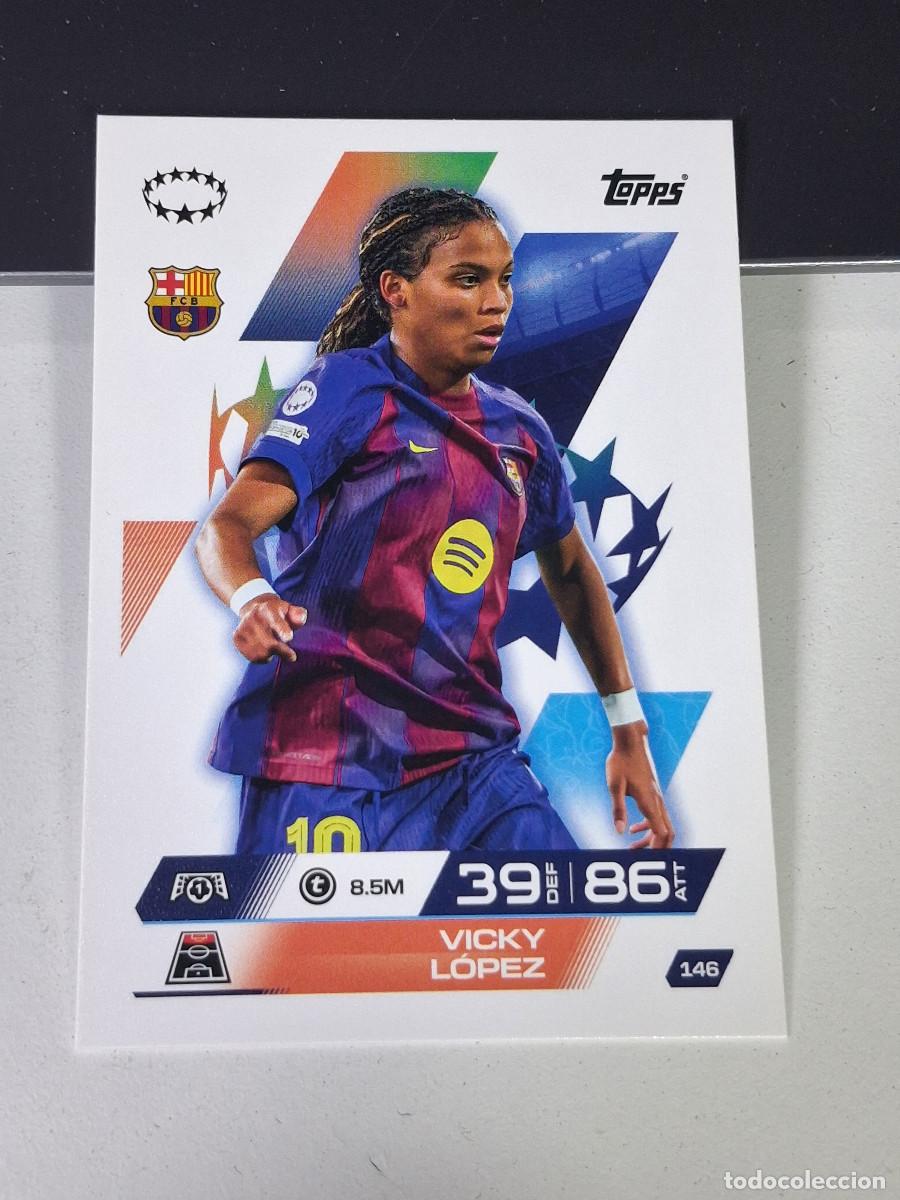 Cromos de Futebol: A14 146 VICKY L&Oacute;PEZ BARCECLONA ATTAX DEBUT MATCH ATTAX CHAMPIONS LEAGUE 2025-26 EXTRA TOPPS
