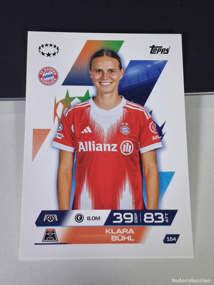 Cromos de F&uacute;tbol: A14 154 KLARA B&Uuml;HL BAYERN MUNICH MUNIQUE MATCH ATTAX CHAMPIONS LEAGUE 2025-26 EXTRA TOPPS
