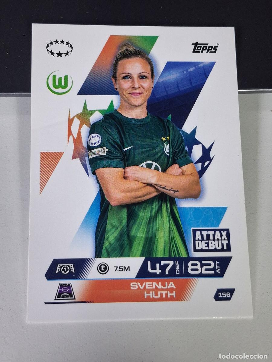 Cromos de F&uacute;tbol: A14 156 SVENJA HUTH WOLFSBURG MATCH ATTAX CHAMPIONS LEAGUE 2025-26 EXTRA TOPPS