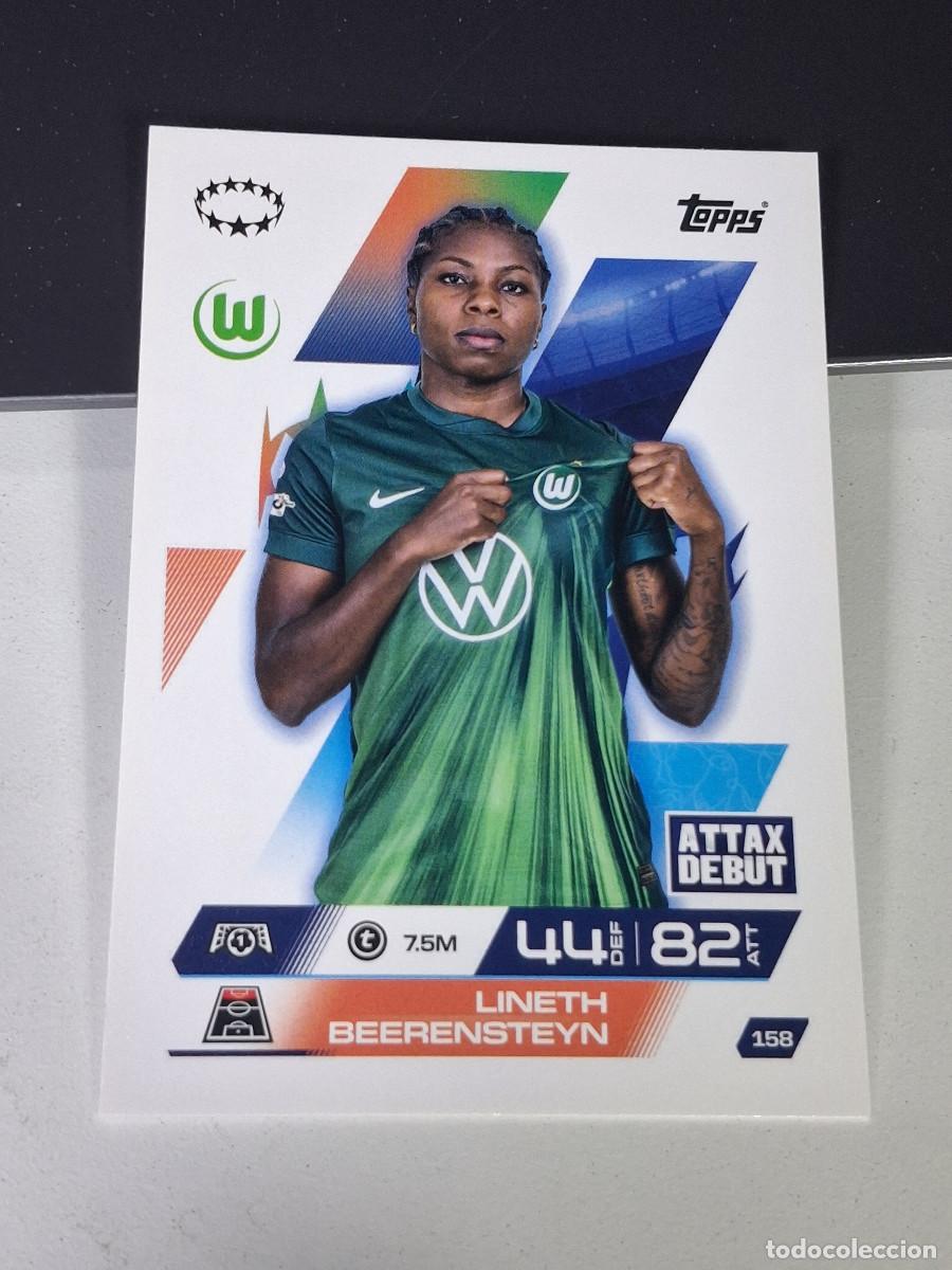 Cromos de F&uacute;tbol: A14 158 LINETH BEERENSTEYN WOLFSBURG MATCH ATTAX CHAMPIONS LEAGUE 2025-26 EXTRA TOPPS