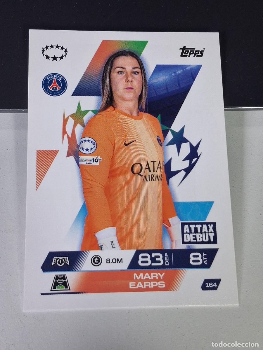 Cromos de F&uacute;tbol: A14 164 MARY EARPS PARIS SAINT-GERMAIN PSG MATCH ATTAX CHAMPIONS LEAGUE 2025-26 EXTRA TOPPS