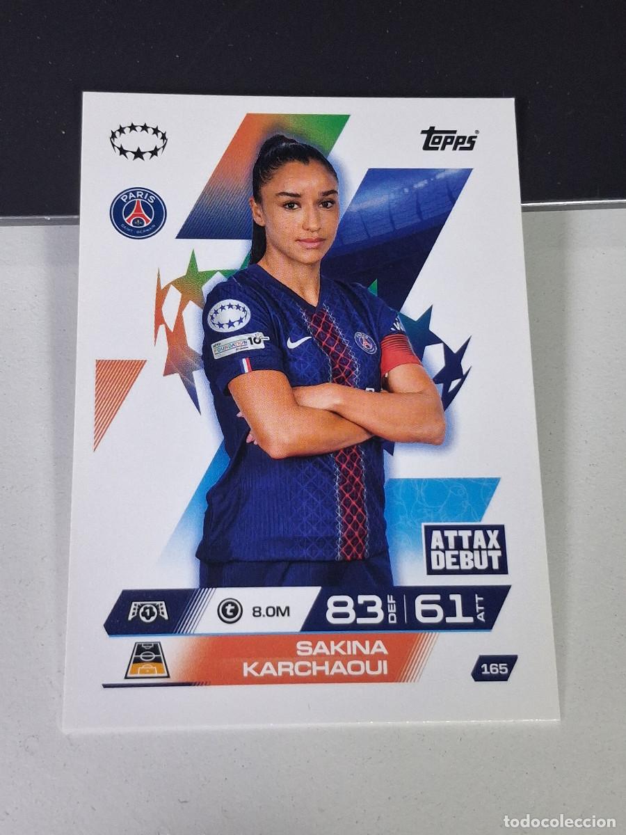 Cromos de F&uacute;tbol: A14 165 SAKINA KARCHAOUI PSG PARIS SAINT GERMAIN MATCH ATTAX CHAMPIONS LEAGUE 2025-26 EXTRA TOPPS