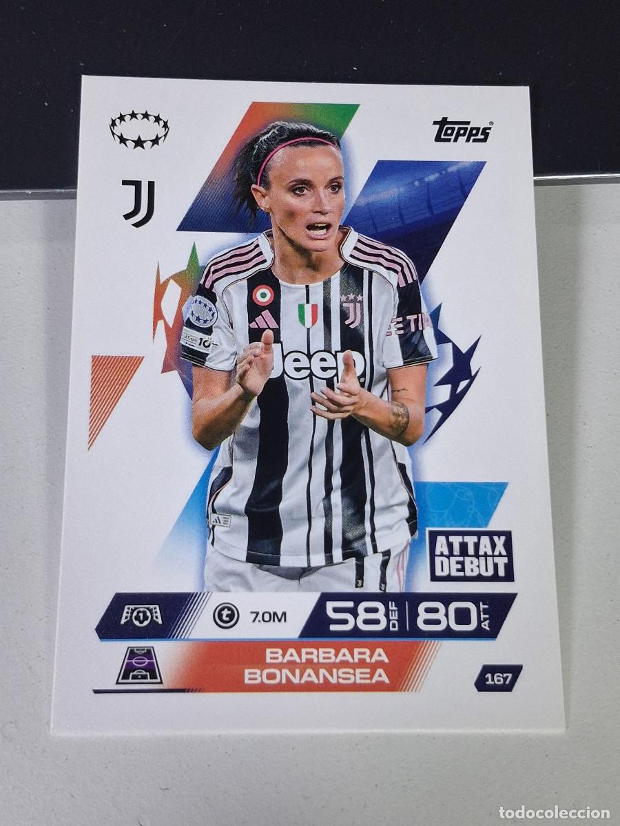 Cromos de F&uacute;tbol: A14 167 BARBARA BONANSEA JUVENTUS MATCH ATTAX CHAMPIONS LEAGUE 2025-26 EXTRA TOPPS