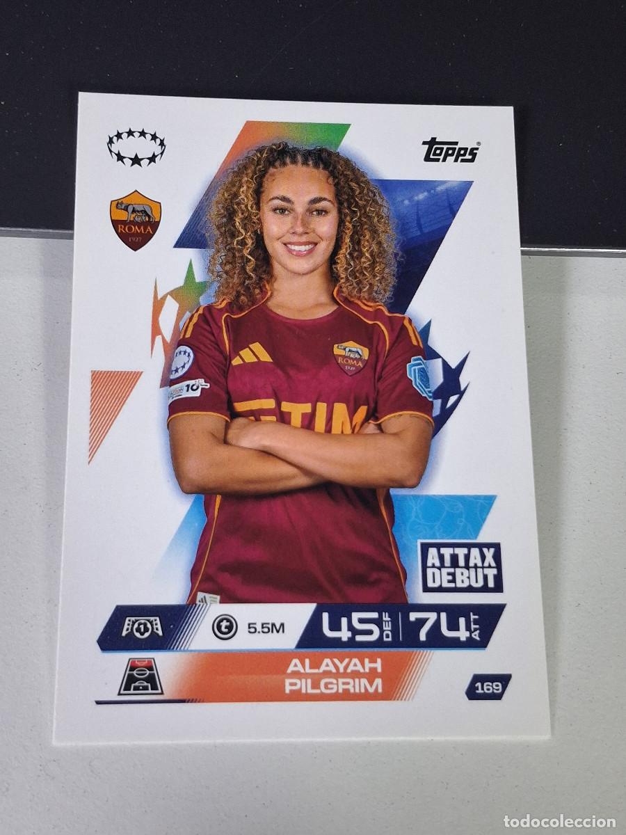 Cromos de F&uacute;tbol: A14 169 ALAYAH PILGRIM ROMA MATCH ATTAX CHAMPIONS LEAGUE 2025-26 EXTRA TOPPS