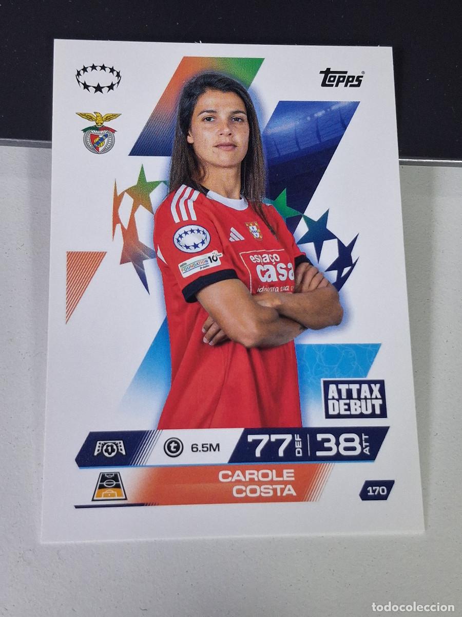 Cromos de F&uacute;tbol: A14 170 CAROLE COSTA BENFICA SLB MATCH ATTAX CHAMPIONS LEAGUE 2025-26 EXTRA TOPPS