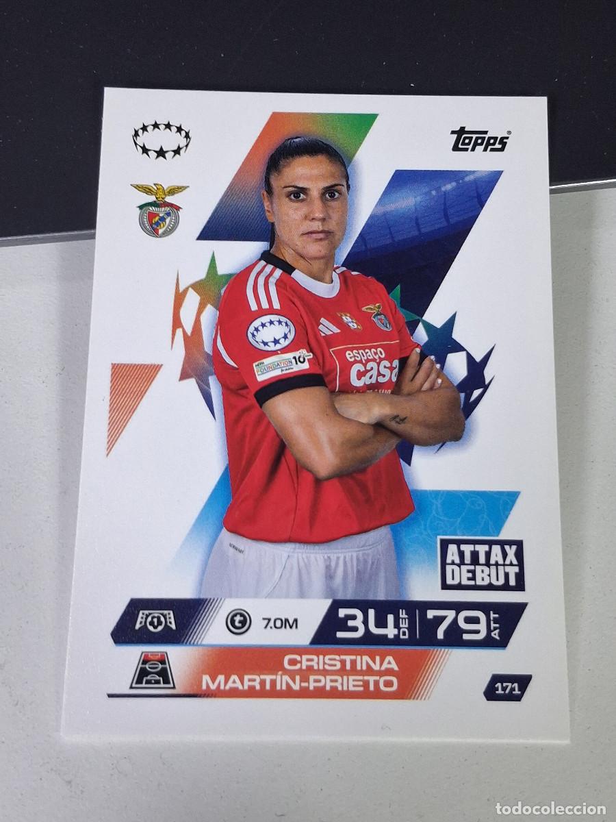 Cromos de F&uacute;tbol: A14 171 CRISTINA MART&Iacute;N-PRIETO BENFICA SLB MATCH ATTAX CHAMPIONS LEAGUE 2025-26 EXTRA TOPPS