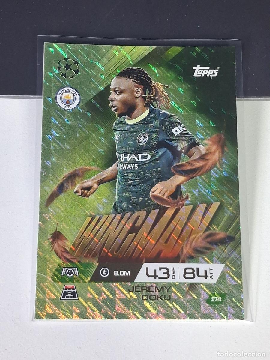 Cromos de F&uacute;tbol: A15 174 J&Eacute;R&Eacute;MY DOKU MANCHESTER CITY WINGMAN MATCH ATTAX EXTRA 2025 2026 25 26 TOPPS