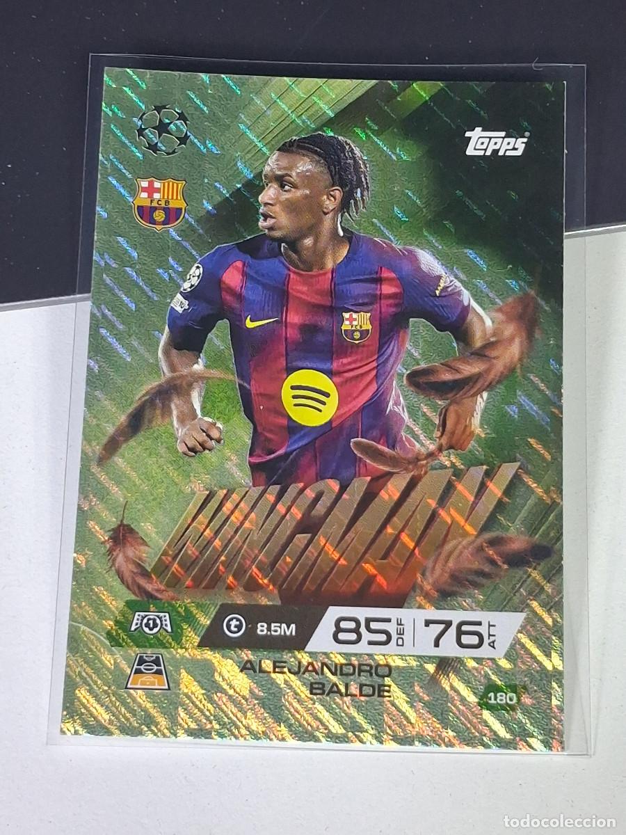 Cromos de F&uacute;tbol: A15 180 BALDE ALEJANDRO BAR&Ccedil;A BARCELONA WINGMAN MATCH ATTAX EXTRA 2025 2026 25 26 TOPPS
