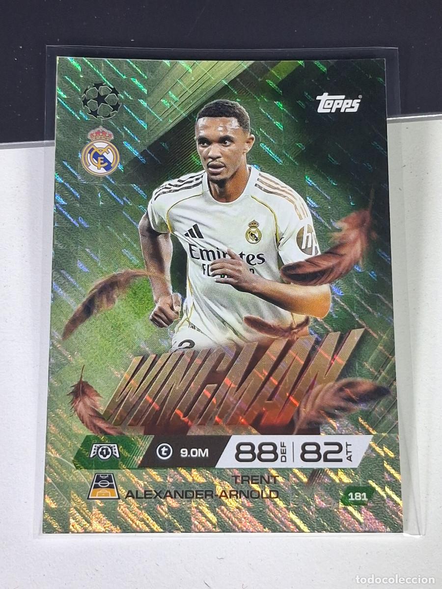 Cromos de F&uacute;tbol: A15 181 TRENT ALEXANDER-ARNOLD REAL MADRID WINGMAN MATCH ATTAX EXTRA 2025 2026 25 26 TOPPS