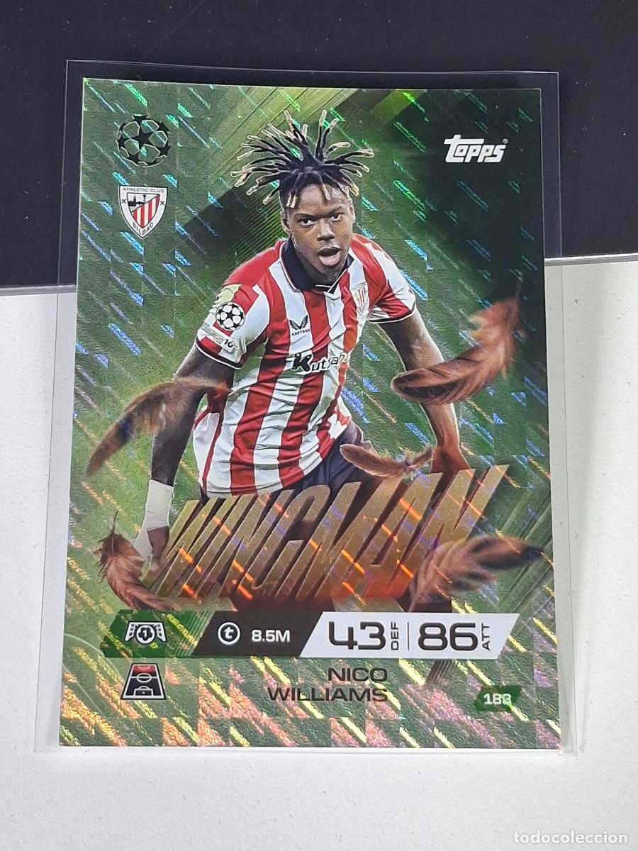 Cromos de F&uacute;tbol: A15 183 NICO WILLIAMS ATHLETIC BILBAO WINGMAN MATCH ATTAX CHAMPIONS LEAGUE 2025-26 EXTRA TOPPS