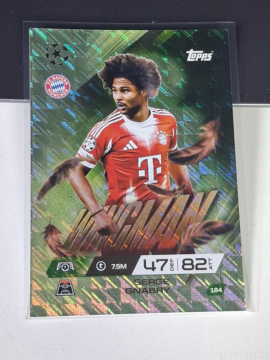 Cromos de F&uacute;tbol: A15 184 SERGE GNABRY BAYERN MUNICH M&Uuml;NCHEN WINGMAN MATCH ATTAX CHAMPIONS LEAGUE 2025-26 EXTRA TOPPS