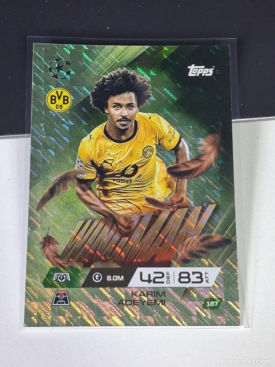 Cromos de F&uacute;tbol: A15 187 KARIM ADEYEMI BORUSSIA DORTMUND WINGMAN MATCH ATTAX CHAMPIONS LEAGUE 2025-26 EXTRA TOPPS