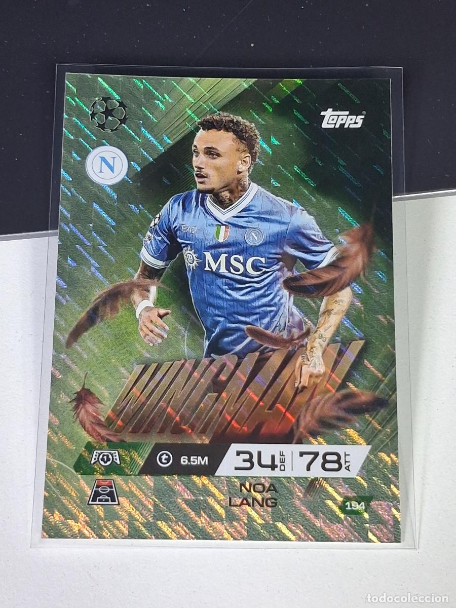 Cromos de F&uacute;tbol: A15 194 NOA LANG NAPOLES NAPOLI MATCH ATTAX CHAMPIONS LEAGUE 2025-26 EXTRA TOPPS