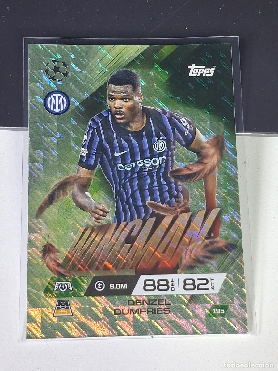 Cromos de F&uacute;tbol: A15 195 DENZEL DUMFRIES INTER MILAN WINGMAN MATCH ATTAX CHAMPIONS LEAGUE 2025-26 EXTRA TOPPS