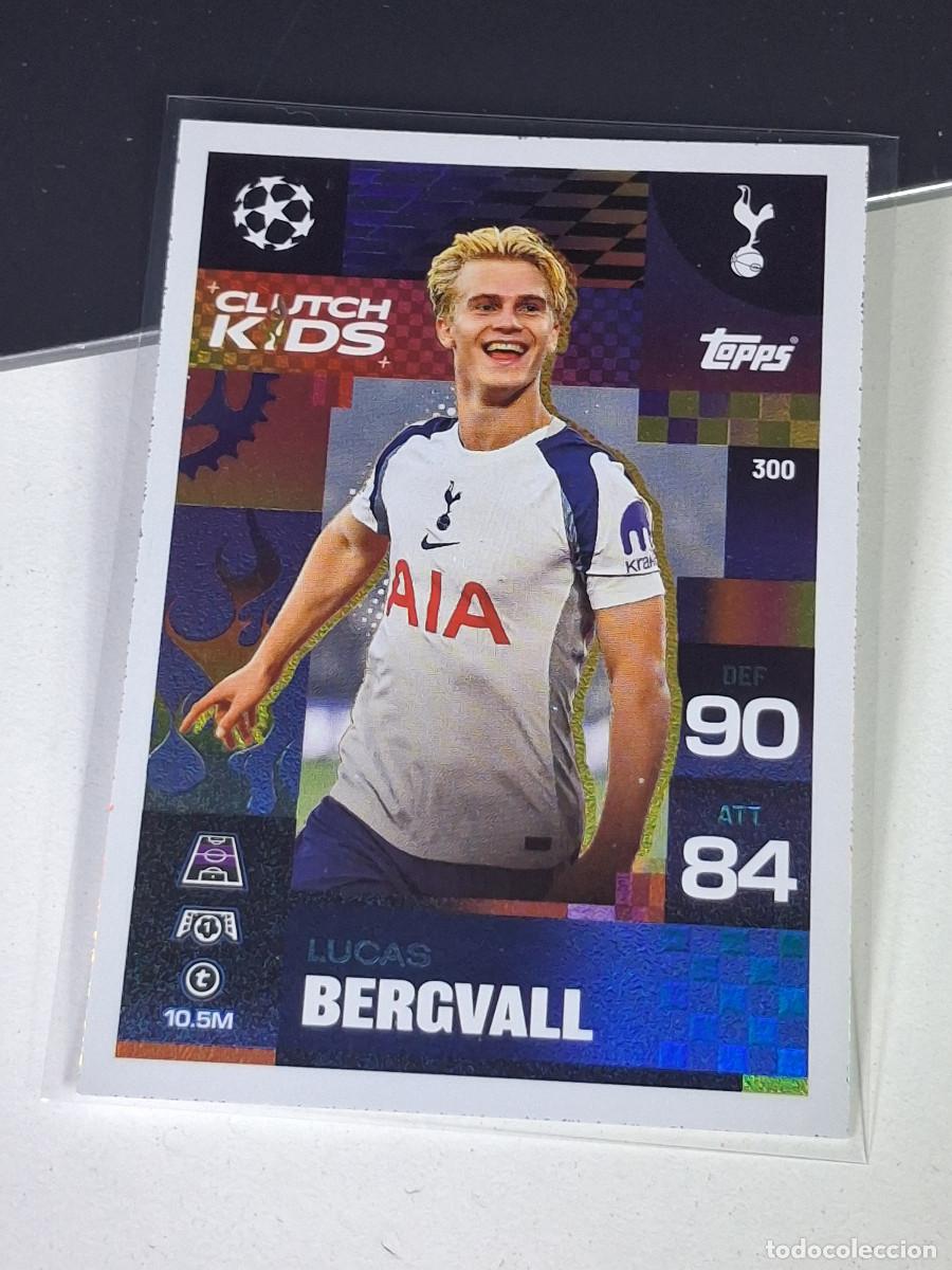 Cromos de F&uacute;tbol: A15 300 LUCAS BERGVALL TOTTENHAM CLUTCH KIDS MATCH ATTAX CHAMPIONS LEAGUE 2025-26 EXTRA TOPPS