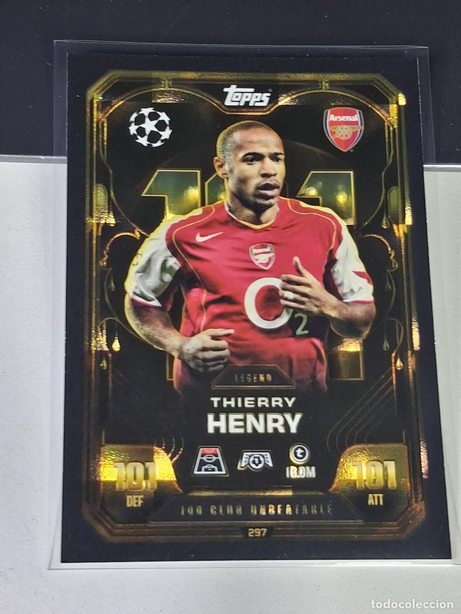 Cromos de F&uacute;tbol: A15 297 THIERRY HENRY ARSENAL 100 CLUB MATCH ATTAX CHAMPIONS LEAGUE 2025-26 EXTRA TOPPS