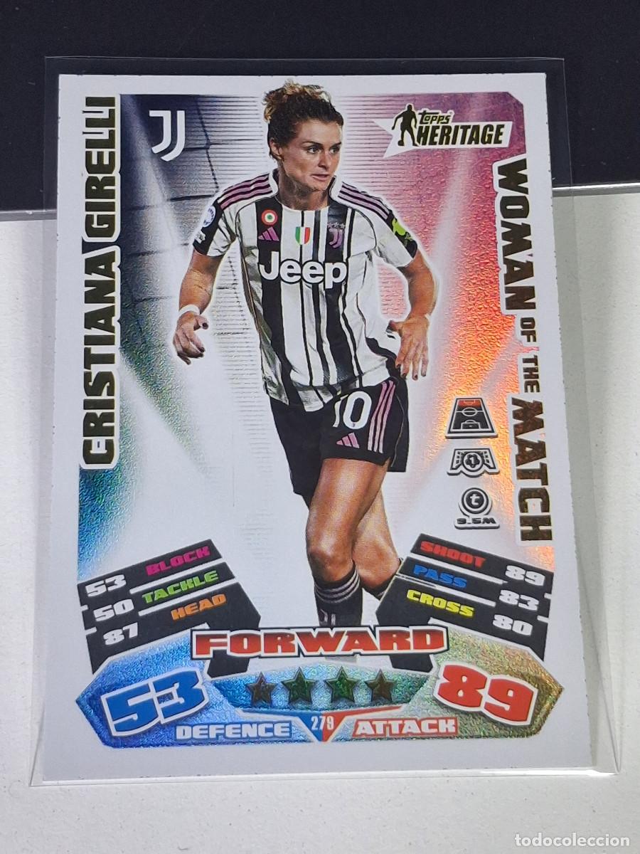 Cromos de F&uacute;tbol: A15 279 CRSITIANA GIRELLI JUVENTUS HERITAGE MAN OF THE MATCH MATCH ATTAX EXTRA 2025 2026 25 26 TOPPS