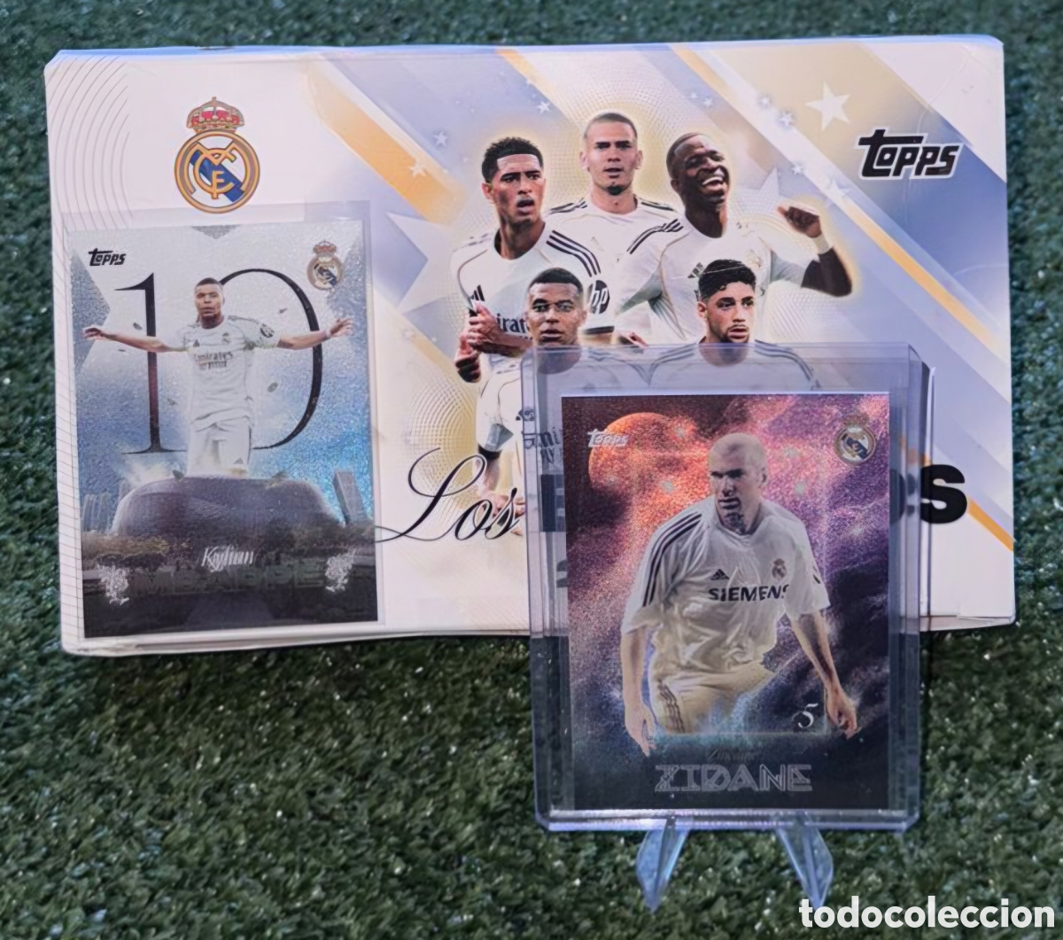 Cromos de F&uacute;tbol: Zinedine Zidane Intergal&aacute;cticos Topps Los Blancos