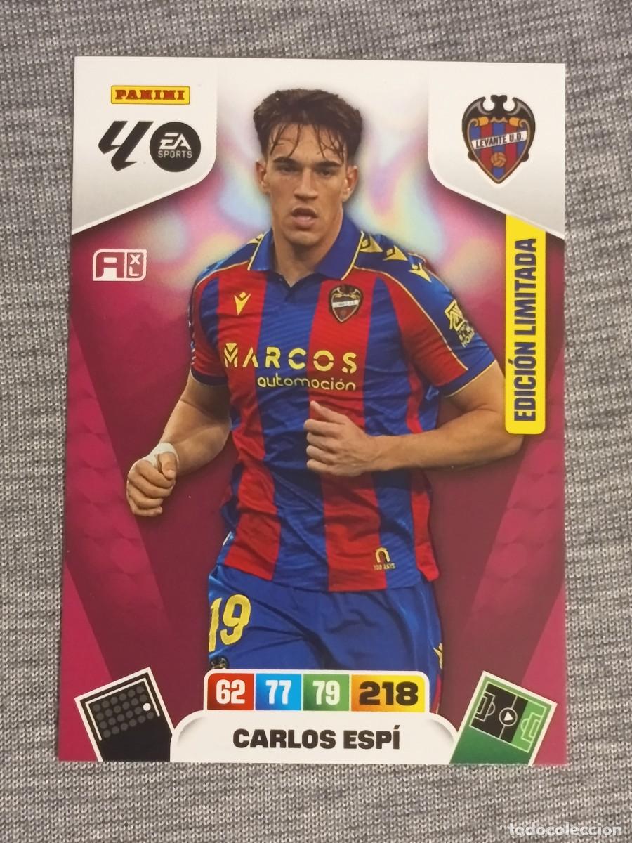 Cromos de F&uacute;tbol: Adrenalyn XL 2025 2026 25 26 Card CARLOS ESPI EDICI&Oacute;N LIMITADA LEVANTE nuevo