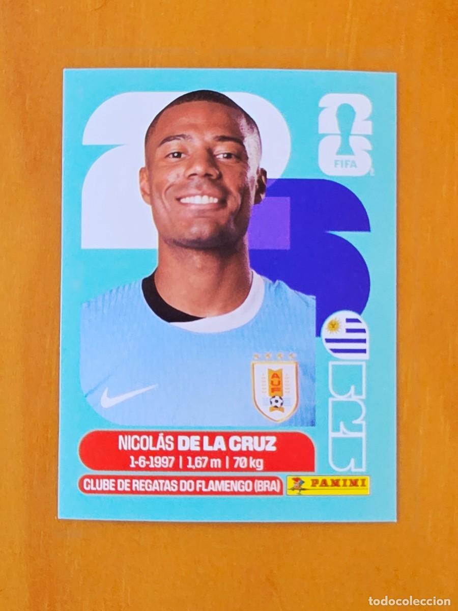 Cromos de F&uacute;tbol: URU 15 Nicol&aacute;s de la Cruz, Uruguay, Panini FIFA World Cup Mundial 2026 Sticker