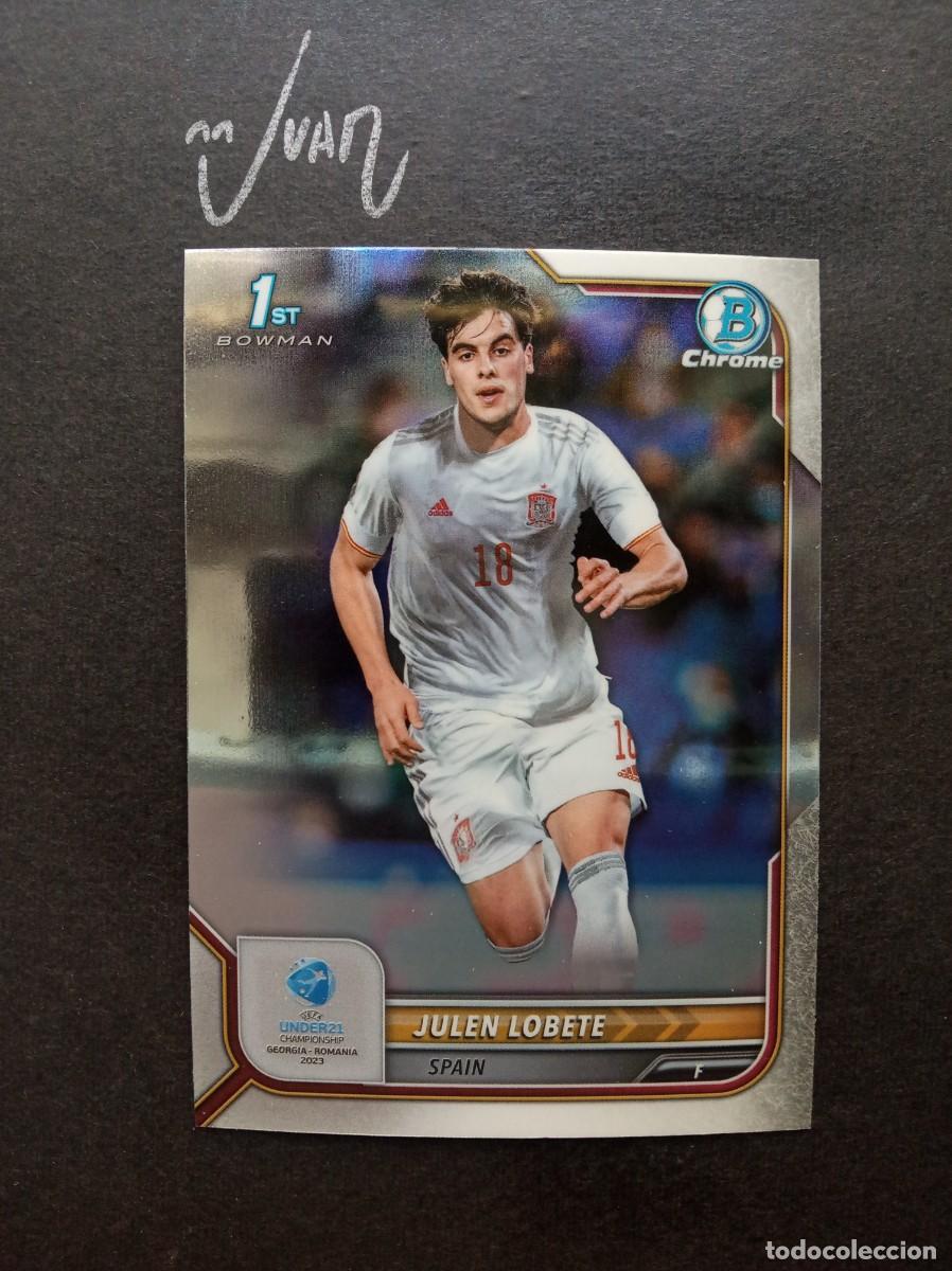 Football Stickers: N&ordm; 93 JULEN LOBETE ESPA&Ntilde;A REAL SOCIEDAD MALAGA ⚽ TOPPS &reg; 1st BOWMAN CHROME UEFA EURO UNDER 21 2023