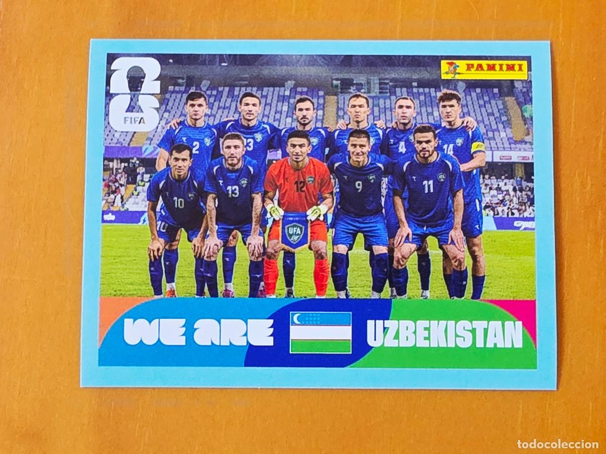 Cromos de F&uacute;tbol: UZB 13 Alineaci&oacute;n equipo plantilla, Uzbekist&aacute;n, Panini FIFA World Cup Mundial 2026 Sticker