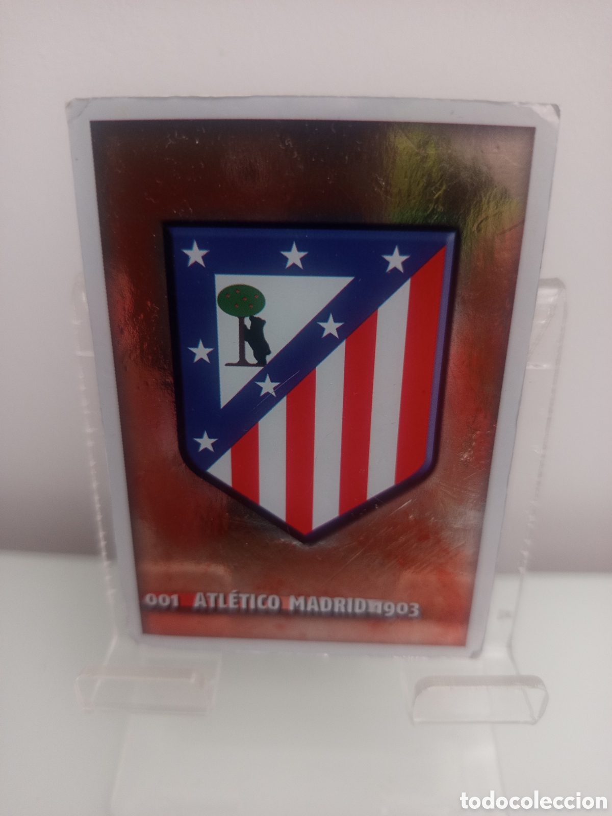 Cartes &agrave; collectionner de Football: ❇️ CROMO ⚽ ESCUDO ATL&Eacute;TICO DE MADRID 1903 1 FICHAS LIGA QUIZ 2015 14 15 2014 2015 MUNDICROMO ❇️