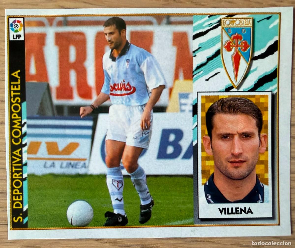 Cromos de F&uacute;tbol: VILLENA COMPOSTELA 97 98 1997 1998 LIGA EDICIONES ESTE RECORTADO STICKER