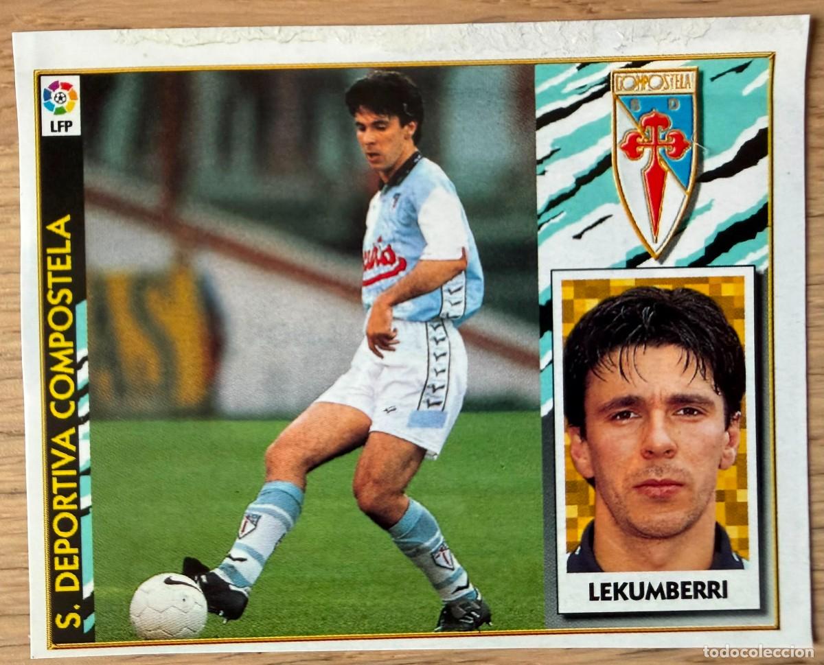 Cromos de F&uacute;tbol: LEKUMBERRI COMPOSTELA 97 98 1997 1998 LIGA EDICIONES ESTE RECORTADO STICKER
