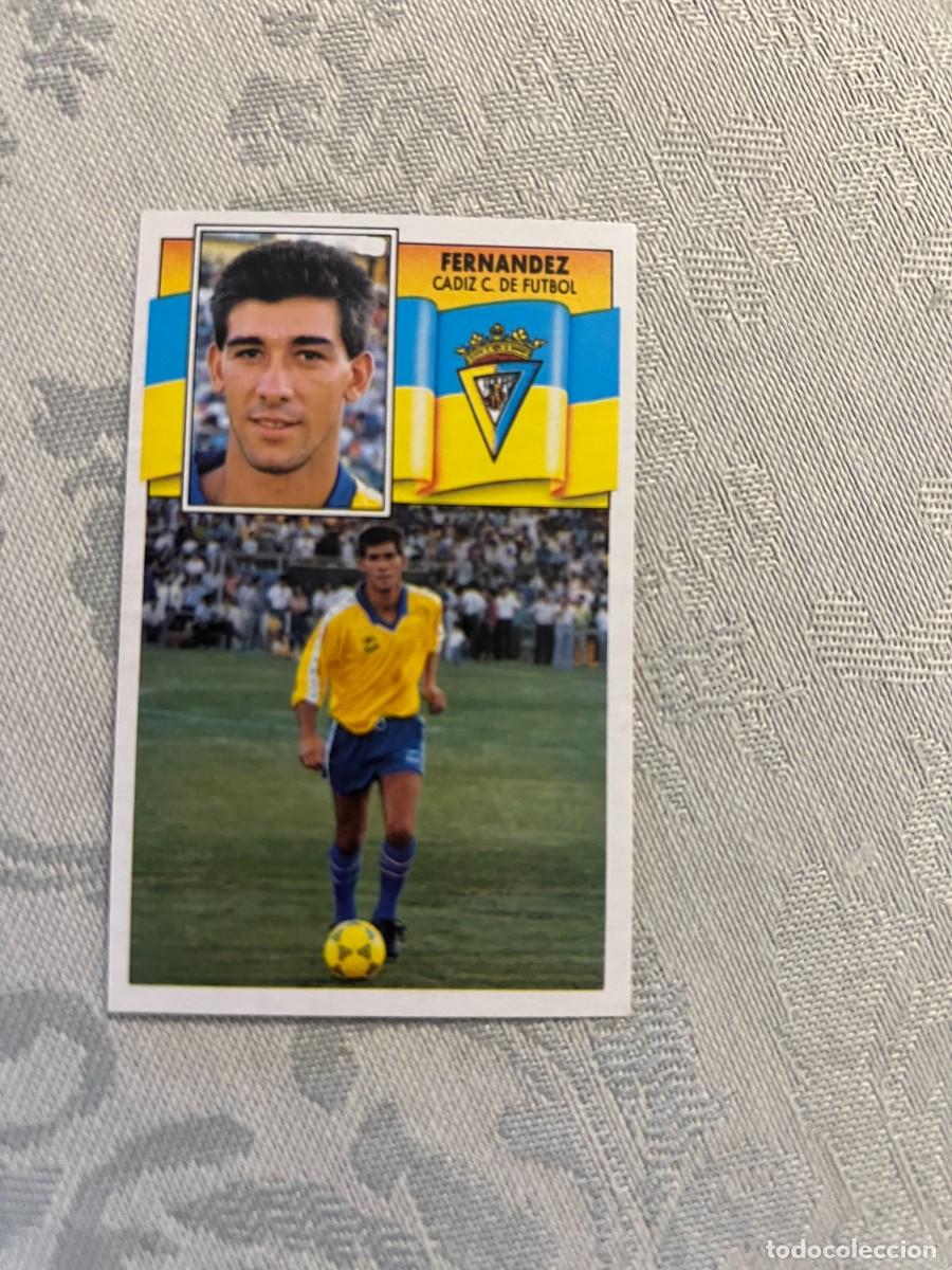 Cromos de F&uacute;tbol: FERN&Aacute;NDEZ C&Aacute;DIZ NUEVO EDICIONES ESTE 1990/91 90-91