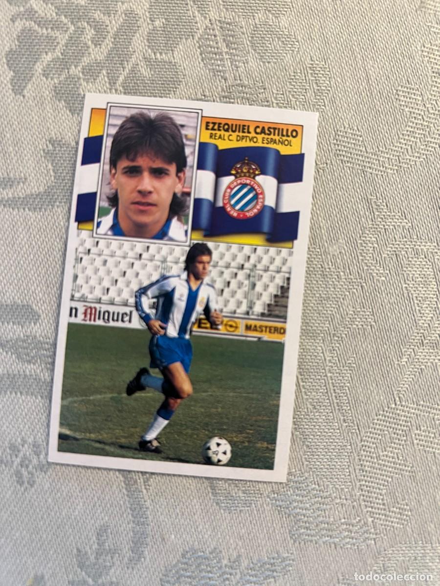Cromos de F&uacute;tbol: EZEQUIEL CASTILLO ESPA&Ntilde;OL NUEVO EDICIONES ESTE 1990/91 90-91