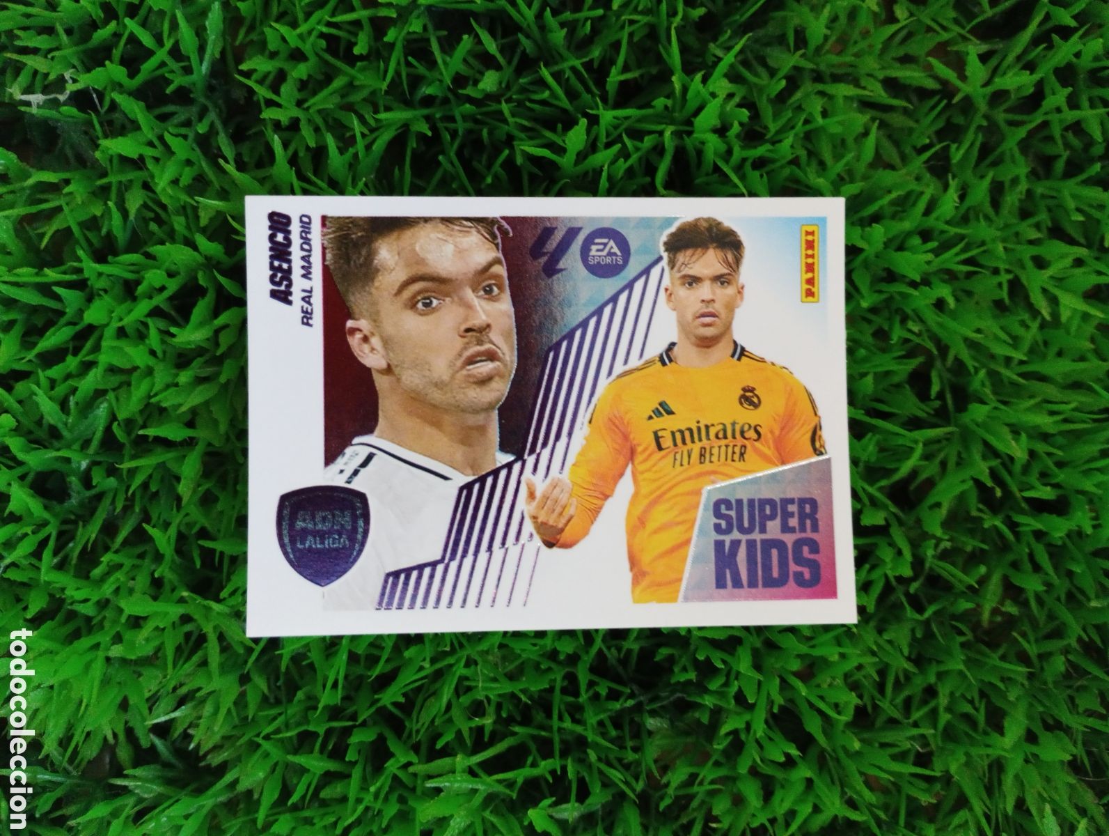 Cromos de F&uacute;tbol: Asencio Real Madrid SUPER KIDS Liga Este 25-26 # 1 NUNCA PEGADO